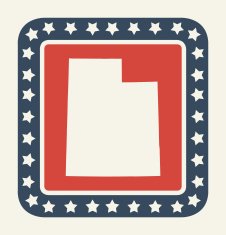 Utah American state button