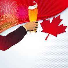 Canada Day background Cheers!