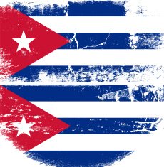 Cuba Grunge flag
