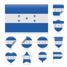 Honduras flag set