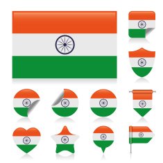 India flag set N2