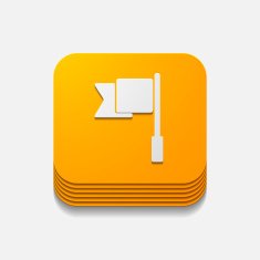 square button flag N13
