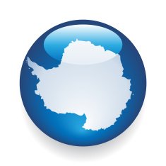 World Flag Button Antarctica