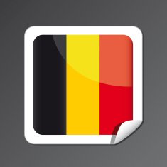 Belgium Flag Button N4
