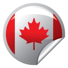 Canadian Flag Sticker N2