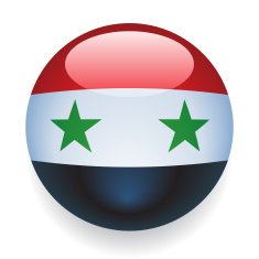 World Flag Button Syria