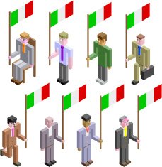 Cubic Italian Patriots