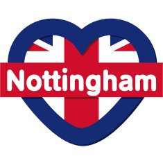 Love England collection vector Kent Heart and Flag