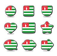 ABKHAZIA FLAG ICON SET