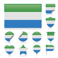 Sierra Leone flag set