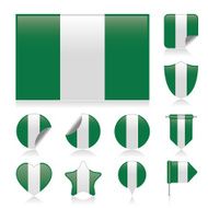 Nigeria flag set N2