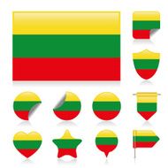 Lithuania flag set N2