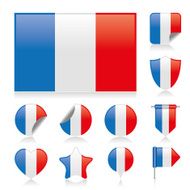 France flag set N2