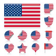 USA flag set N2