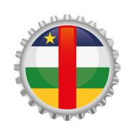 Central African Republic bottle top