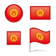 Kyrgyzstan flags