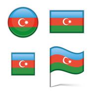 Azerbaijan flags
