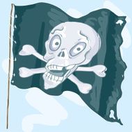 Jolly Roger Flag Cartoon