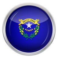 Glossy Button - Flag of Nevada N4