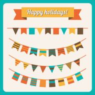 Set of bunting and garland N3