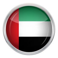 Glossy Button - Flag of United Arab Emirates N3