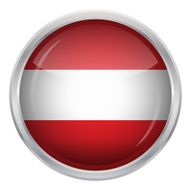Glossy Button - Flag of Austria N4