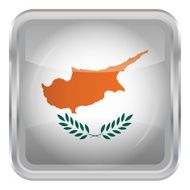 Glossy Button - Flag of Cyprus N4