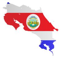 Design Flag-Map of Costa Rica