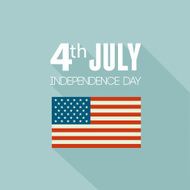 American Independence Day Patriotic background Flat design N4