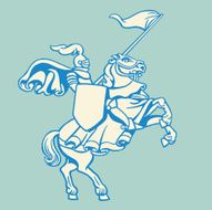 Knight on Rearing Horse N2