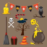 Halloween icons set N7