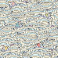 seamless pattern with ship N3