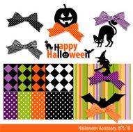 Vector Collection of Halloween ornament Pattern Backgrounds