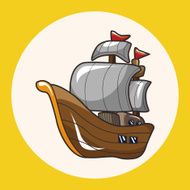 pirate ship theme elements N21