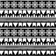 Christmas seamless boarder pattern