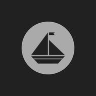 Vector icon of yacht N13