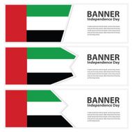 united arab emirates Flag banners collection independence day