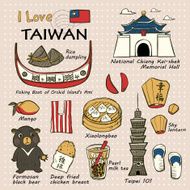 Taiwan famous things and landscapes