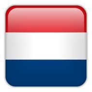 Netherlands Flag Smartphone Application Square Buttons