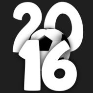 2016 soccer creative background illustration design
