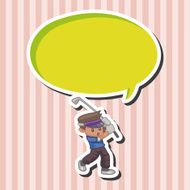 person character golfers theme elements N14