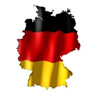 Germany - map and flag clip-art