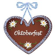Typical gingerbread heart from oktoberfest in Munich N2