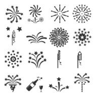 firework icon set