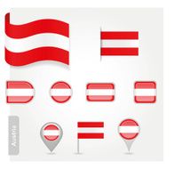 Austria Flag Icon N3