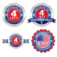 Happy Fourth of July badge