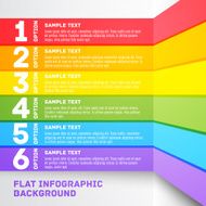 Modern colorful flat designed option template For infographics banners and