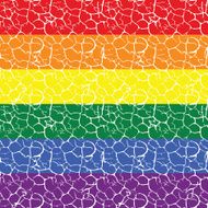 Gay pride flag with a seamless tiled pattern