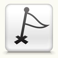 Square Button with Destination Flag