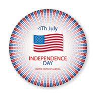 Independence day American signs hanging with chain vector illustration N18